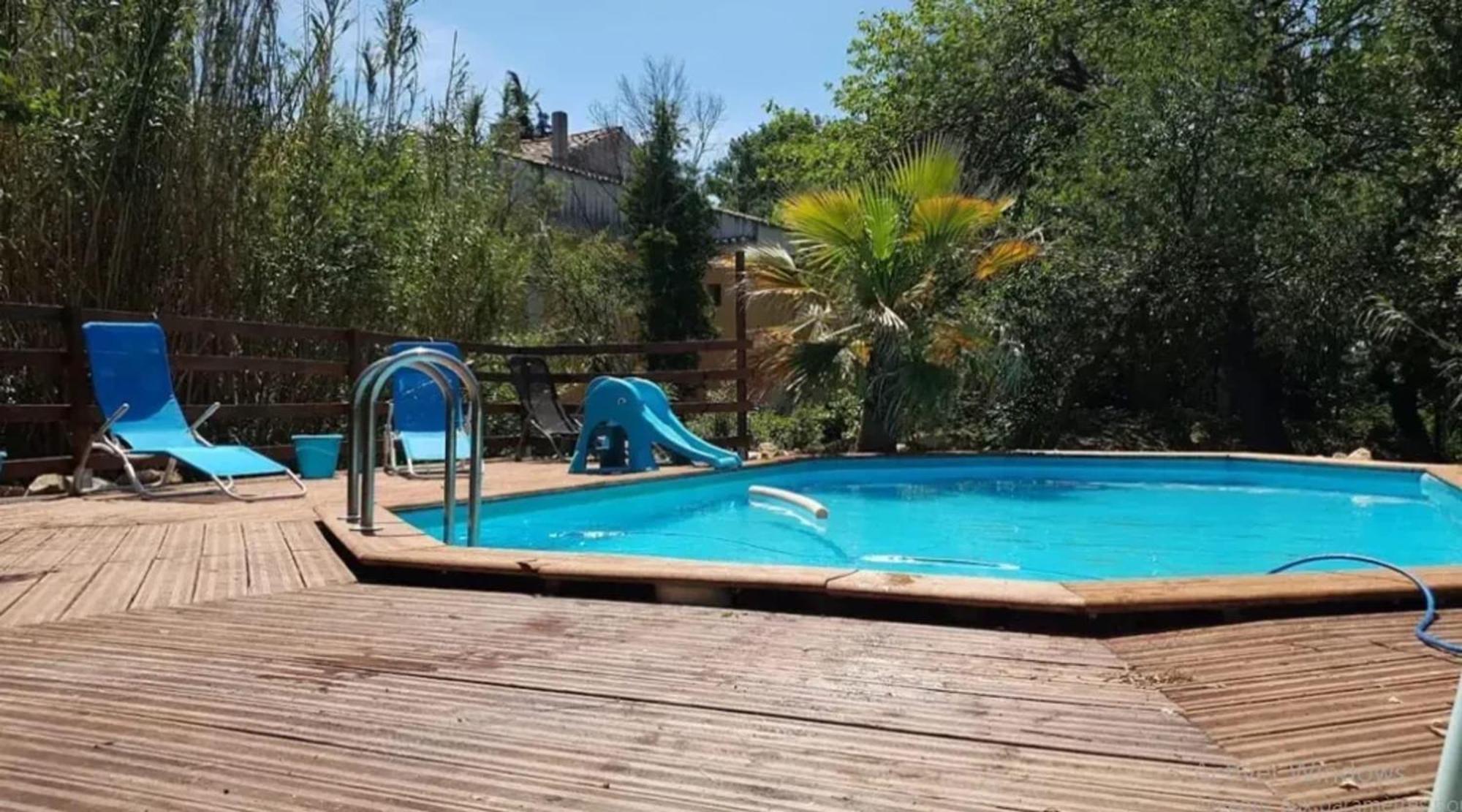 Studio Charmant Dans Un Ancien Moulin Pres D'Orange 30 M² Piscine Екстериор снимка